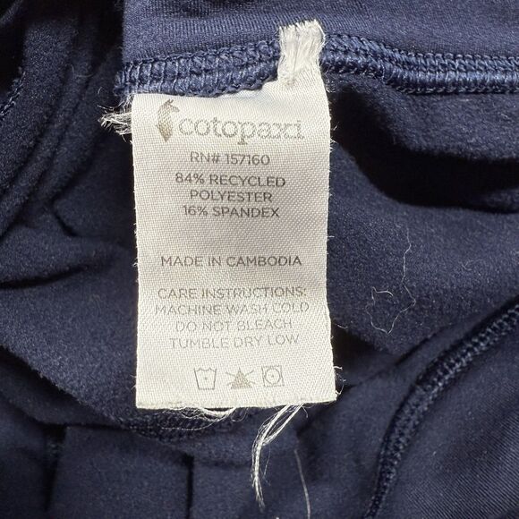 Cotopaxi Leggings Womens Small Blue Recycled Polyester Gym Workout Yoga Sport - Picture 8 of 9